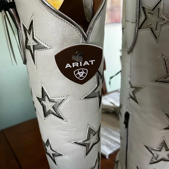NWT Originally $350 Ariat Casanova Star X Toe Western Boot in Pearl Size 7 - Picture 4 of 13